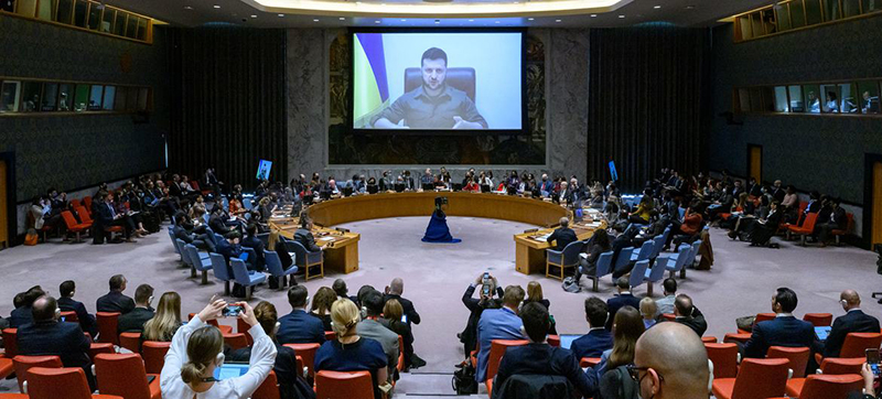 Ukraine’s President calls on Security Council to act for peace, or ‘dissolve’ itself
