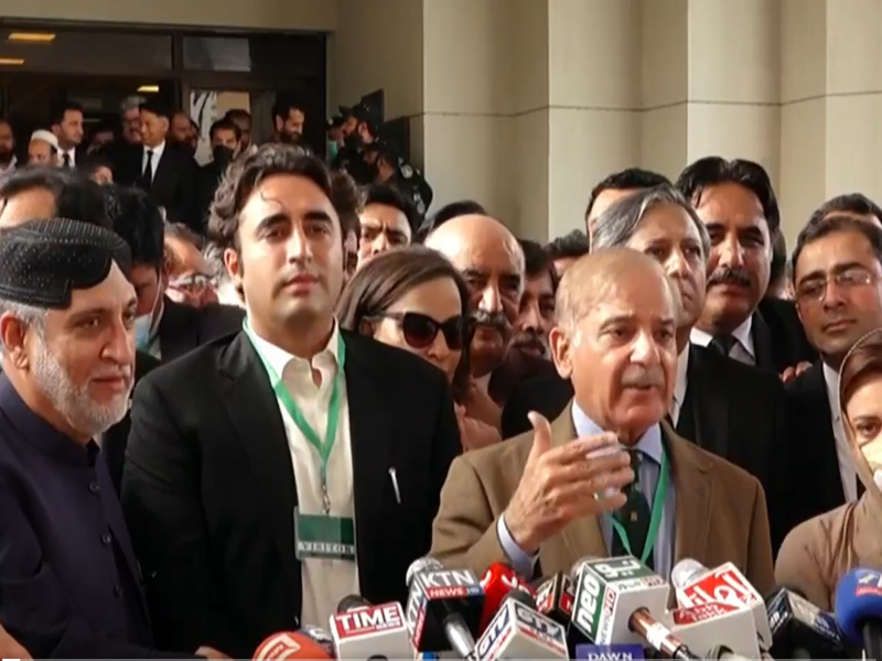 Pakistan: PTI's Shah Mahmood Qureshi, PML-N's Shehbaz Sharif file nomination papers for PM polls