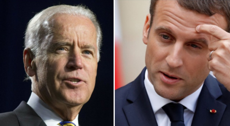 Joe Biden, Emmanuel Macron discuss Ukraine crisis