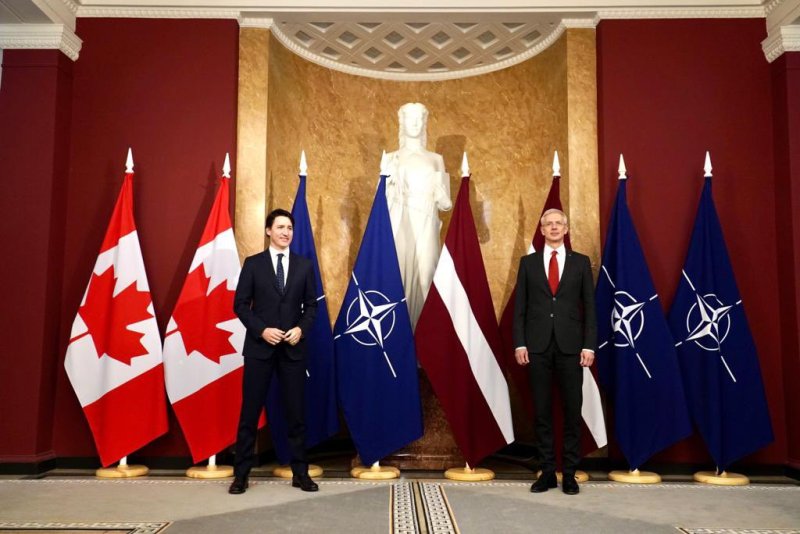 Ukraine: Justin Trudeau pledges support to Baltic leaders, to meet NATO chief in Latvia