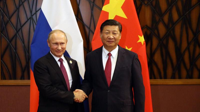 Chinese president Xi Jinping meets Vladimir Putin