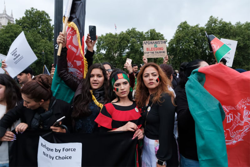 Norway: Afghans demonstrate against Taliban delegation's visit to Oslo