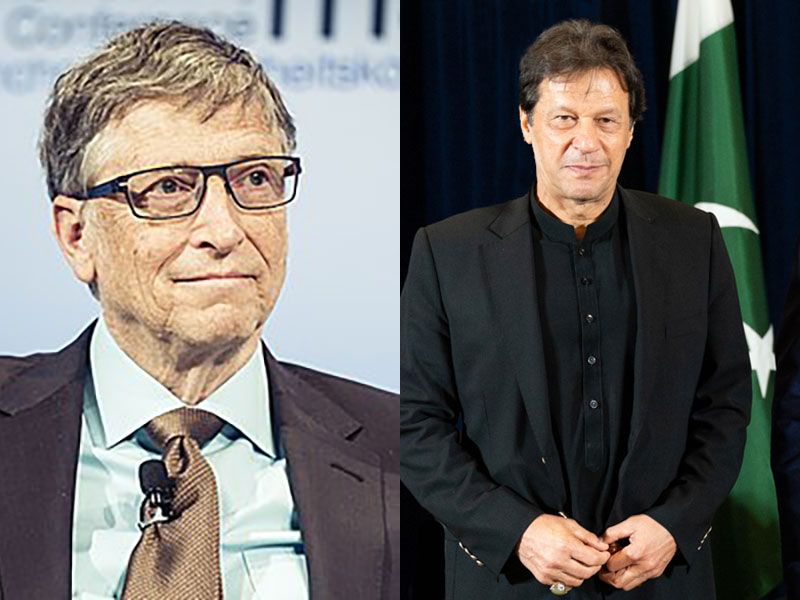 Bill Gates meets Imran Khan on 1st ever Pak trip