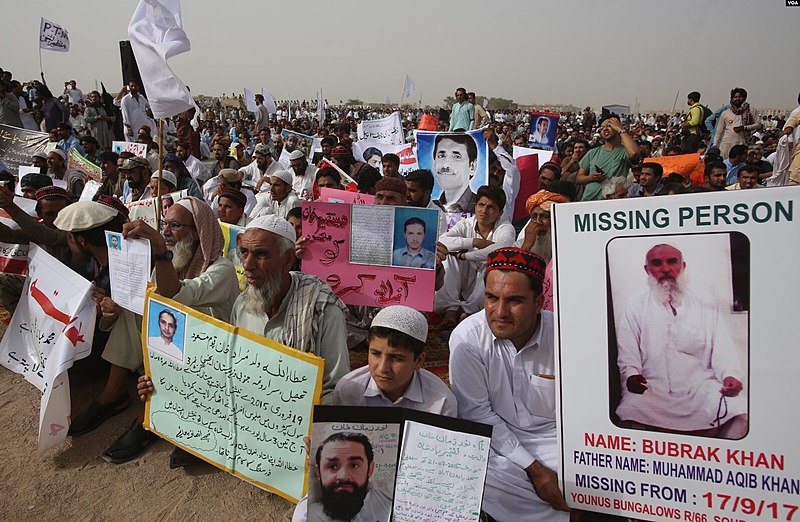 Pakistan: Family members of missing person demonstrate in Swat