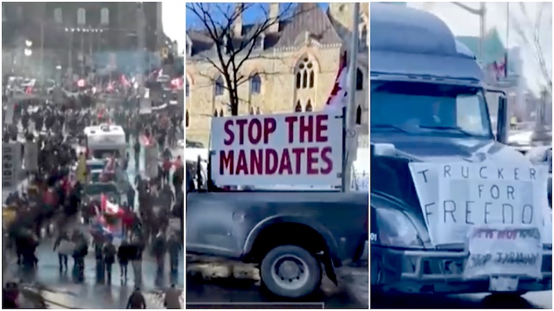 Protesters block Ottawa as Canada's vaccine mandate pits truckers against Trudeau