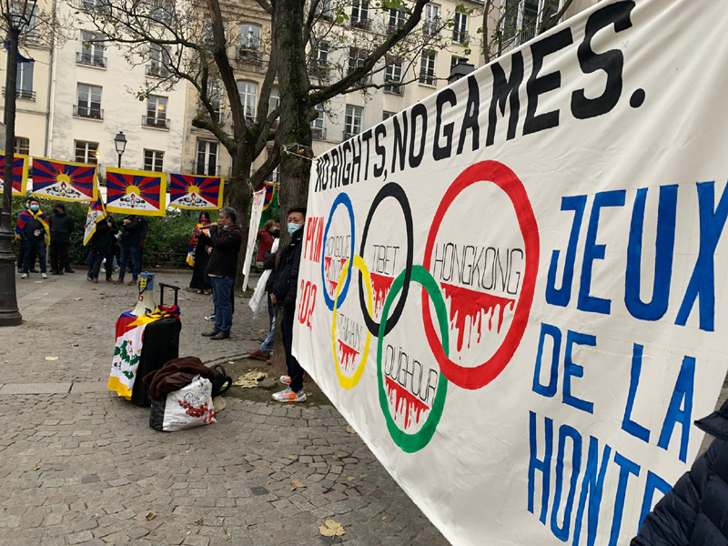 Austria: Tibetans organize rally demanding boycott of Beijing Winter Olympics over China's human rights abuses