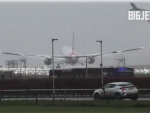 American Airlines flight makes 'insane landing' at London Airport amid Storm Gerrit