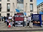UK: Protesters demonstrate outside Chinese embassy in London to mark Urumqi Massacre anniversary