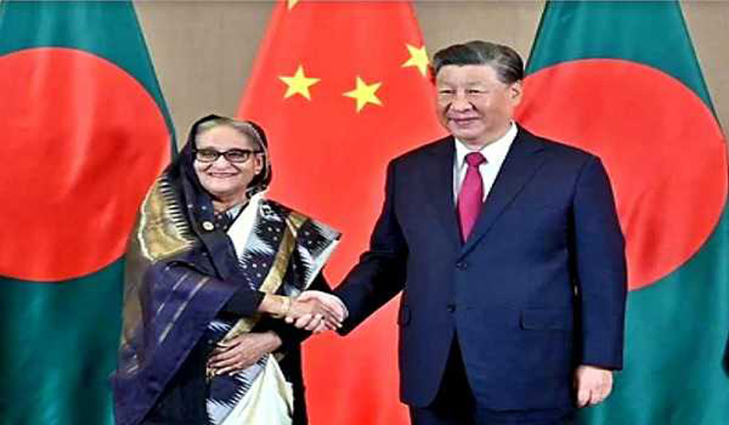 Bangladesh PM Sheikh Hasina holds bilateral meeting with Xi Jinping