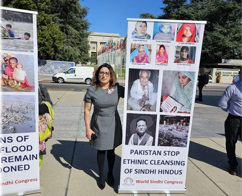 Switzerland: Sindhi Foundation members host day-long poster campaign to highlight plight of Sindhis in Pakistan