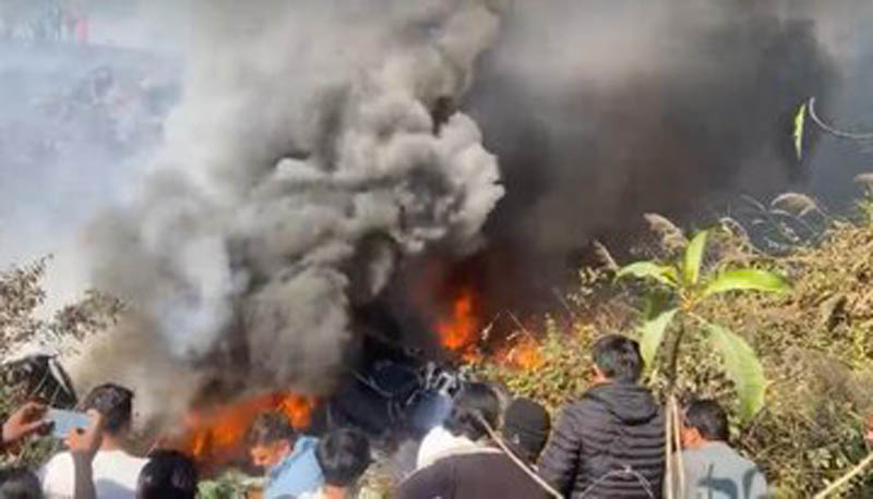 We are deeply saddened by tragic Yeti Airlines crash in Pokhara: US Embassy