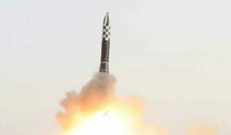 North Korea test-fires new Hwasongpho-18 ICBM