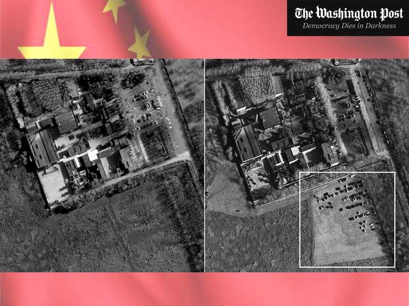 Satellite images from Beijing's funeral home reveal new car park built as China's covid death surges