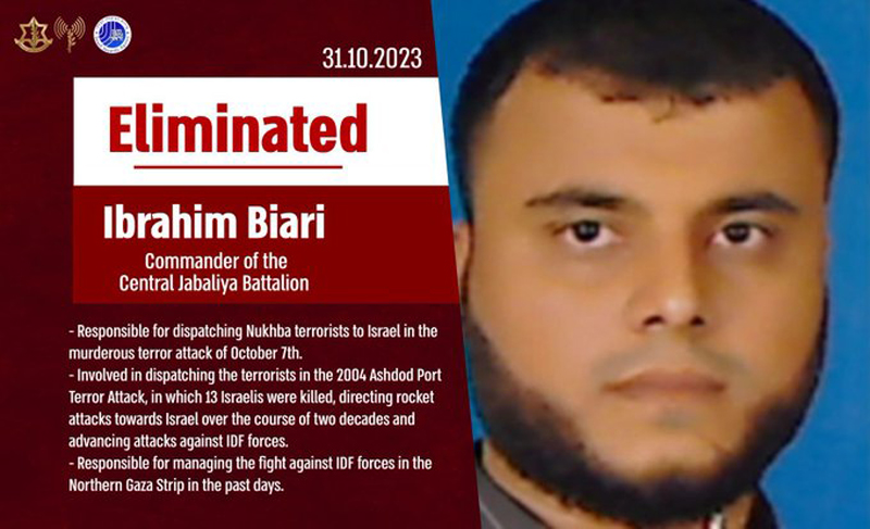 Israel-Gaza crisis: IDF says key Hamas commander Ibrahim Biari killed