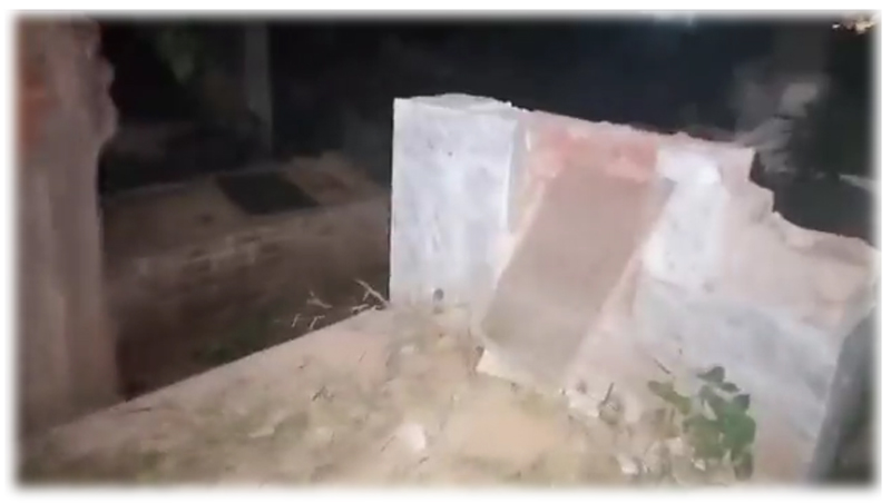 Suspected Tehreek-i-Labbaik Pakistan members discrete 74 graves at Ahmadiyya Cemetery in Daksa