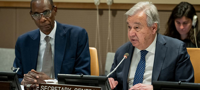 Two-State solution the only path to a just, lasting peace, says Antonio Guterres on Israel-Gaza crisis