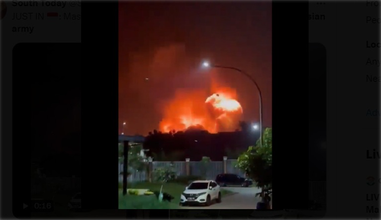 Fire breaks out at Indonesian army ammunition depot brought under control, probe on to determine cause