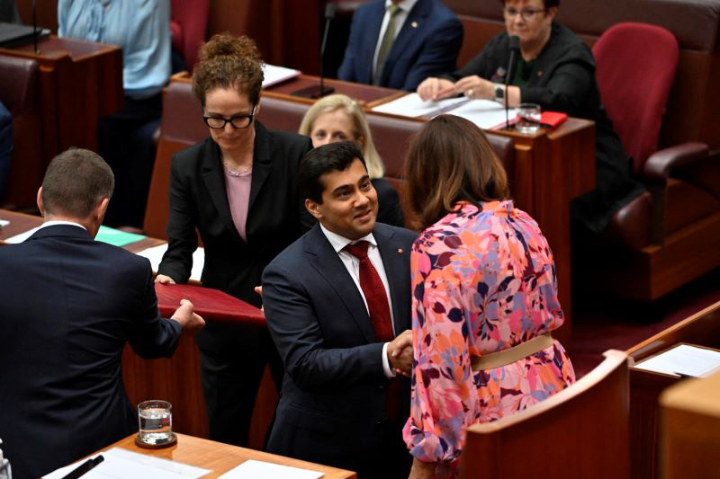 Indian-origin Varun Ghosh becomes first Australian Senator to take oath on Bhagavad Gita