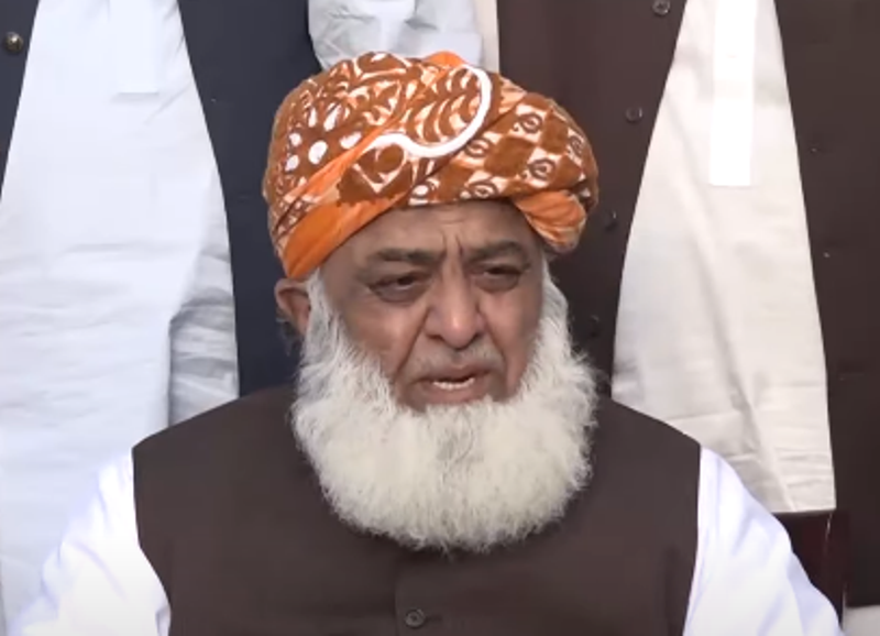 Pakistan's Jamiat Ulema-e-Islami-Fazl chief Maulana Fazalur Rehman says those who sit inside the ‘rigged’ system will be 'ousted'