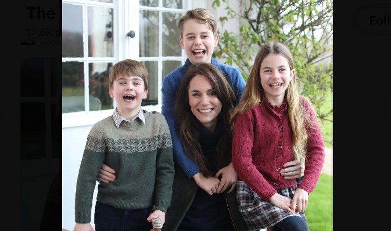 Kate Middleton apologises for posting edited Mother's Day portrait